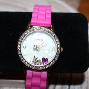 Darling Claires Silicone moving love charms wristwatch